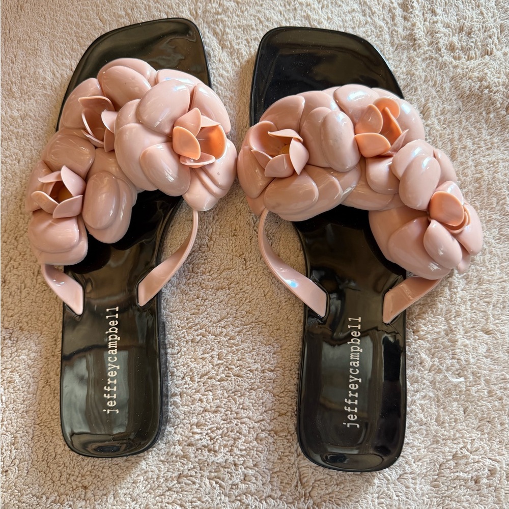 Jeffrey Campbell Blush Floral Sandals